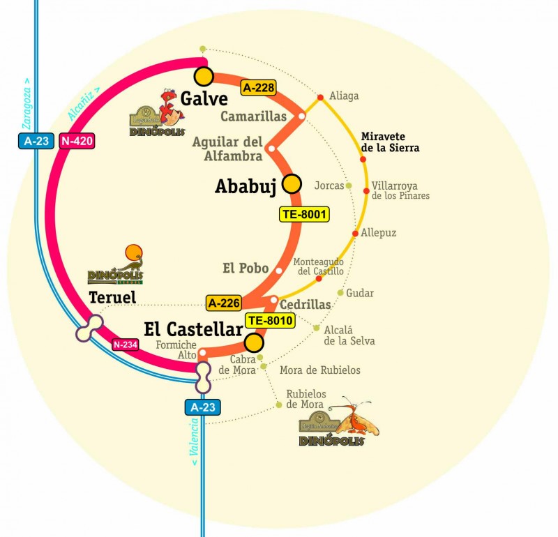 La Fundación Dinópolis sigue impulsando “La Carretera de las Huellas de Dinosaurio” en Teruel