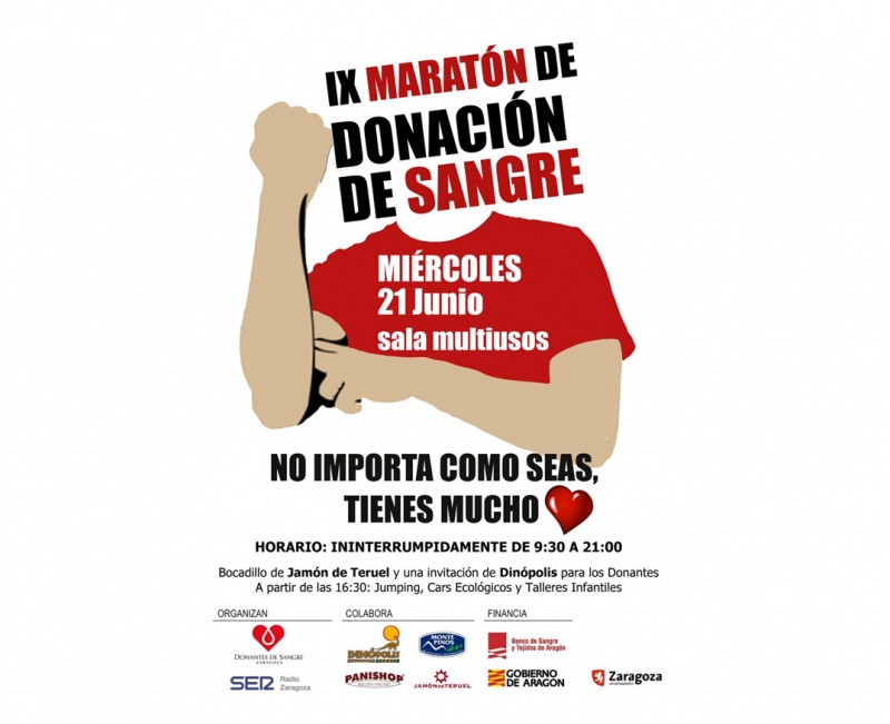 Dinópolis mantiene por séptimo año consecutivo su colaboración con Donantes de Sangre de Aragón.