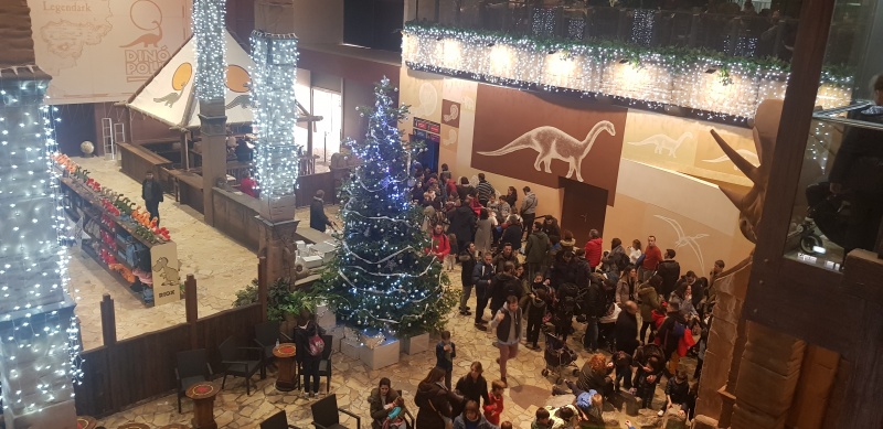 Más de 5.800 personas visitan Dinópolis durante este puente de diciembre.