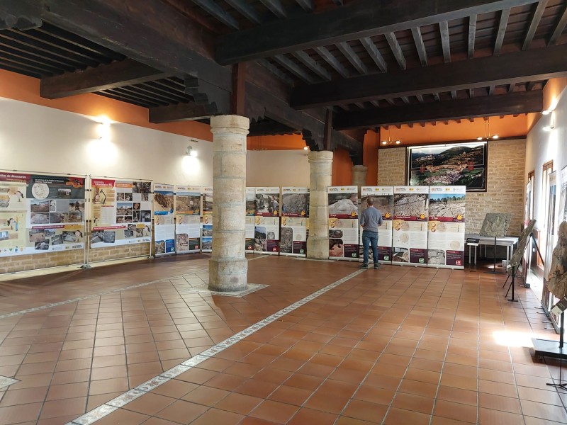 La exposición de los BIC paleontológicos vuelve a Teruel ‘visitando’ la localidad de Linares de Mora