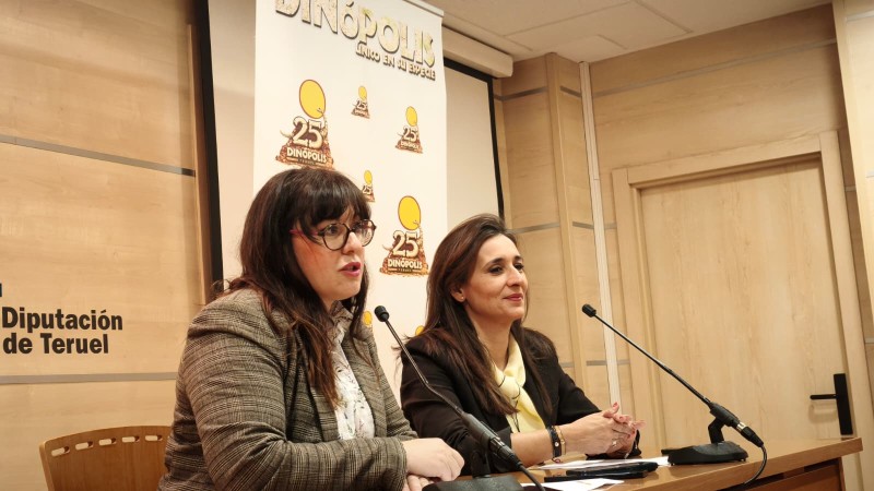 La Diputación de Teruel renueva su compromiso con Dinópolis para acercar la Paleontología a miles de escolares turolenses