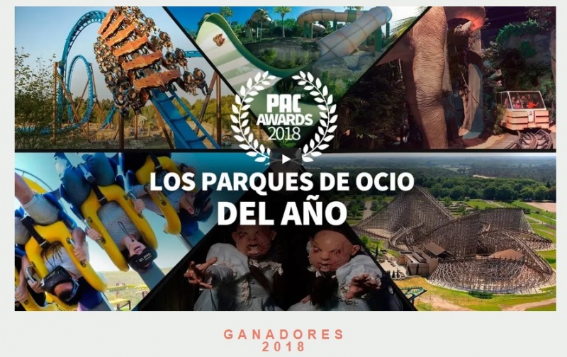 Premiados en los PAC Awards los parques de ocio más relevantes del año.