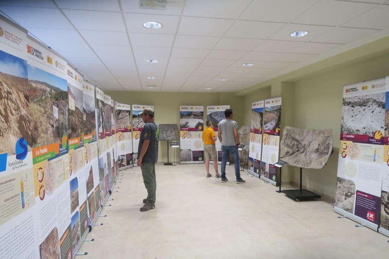 La exposición “Los yacimientos paleontológicos BIC de la provincia de Teruel” finaliza temporada en Riodeva.