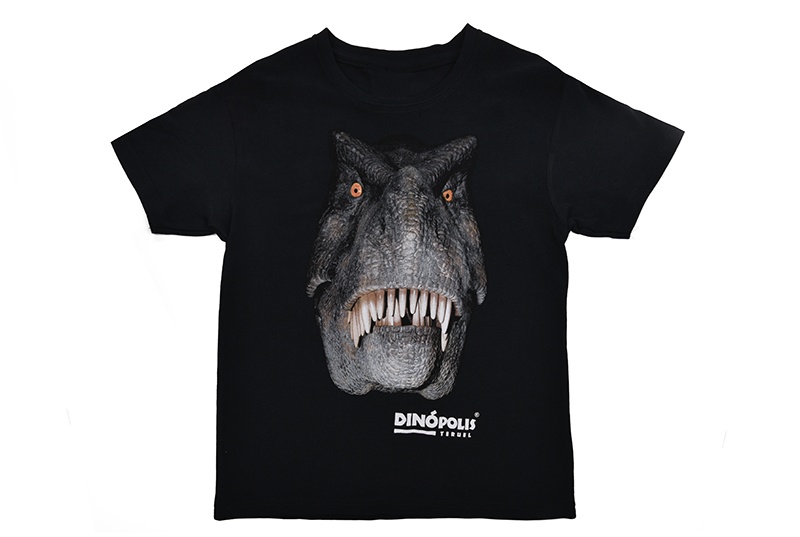 Camiseta negra T-Rex