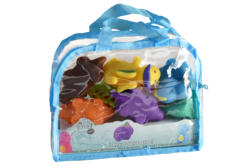 Bolsa de dinosaurios para el baño